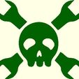 HaD_logoT.jpg Hack a Day Skull and Wrenches Logo
