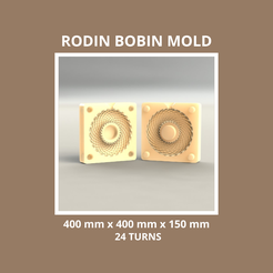 Copertina-400-150-24-Dima.png Rodin Bobin Mold for 3D Priting Digital File - 400 x 400 x 150 mm 24 Turns
