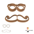 DÍA-DEL-PADRE-GAFAS-Y-MOSTACHO-PNG.png COOKIE CUTTERS - GLASSES AND MUSTACHE. FATHER'S DAY