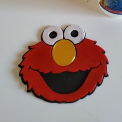 IMG_20200528_111801.jpg Free STL file Elmo, fridge magnet・Template to download and 3D print