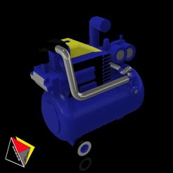 046_Compresor_garage_R046.jpg STL file Air Compresor Garage Tools Diorama's Part 164 Scale・3D printable design to download