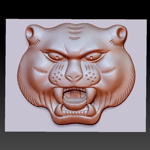 tiger head 3D model