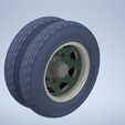 190-20-double-wheel.jpg Roues à l'échelle 1/35 pour camions allemands de 3 tonnes de la seconde guerre mondiale