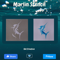 Marlin-Stencil.png Fichier STL Pochoir Marlin・Modèle à imprimer en 3D à télécharger