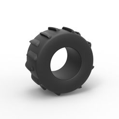 1.jpg Descargar archivo Llanta trasera de dragster de barro diecast Escala 1 a 25 • Plan de la impresora 3D, CosplayItemsRock