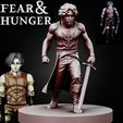 001-A-CAHARA.jpg CAHARA Fear and Hunger figurine de table D&D RPG - échelle STL Fan Art