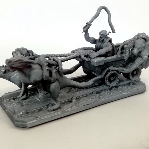 Goblin mine cart riders (4).jpg Download STL file Goblin mine cart riders with rat mounts • 3D printing template, MysticPigeonGaming