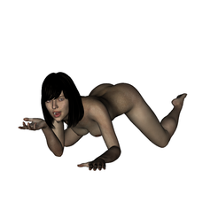 Esperando.png STL file Naked women waiting・Model to download and 3D print