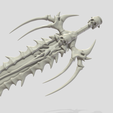 WIREFRAME_1200_1200_4.png Bone Sword 3D Model - Perfect for Cosplay and Props