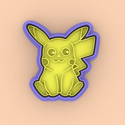 photo1643207493-3.jpeg STL file PIKACHU COOKIE CUTTER - COOKIE CUTTER PIKACHU・3D printer design to download