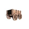 left_front.jpg Detailed Wooden Cart Model for 3D Printing Projects