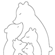 4kid.png BEAR MAMA KID FAMILY 5 DECOR puzzle