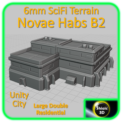 BT-b-UnityCity-NovaeHabs-B2.png BT 6mm SciFi Terrain - Large Double Residential Habitation