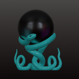 IMG_5178.png Decoração de estante Serpente e Orbe