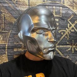 Silver Surfer cosplay mask helmet and display piece