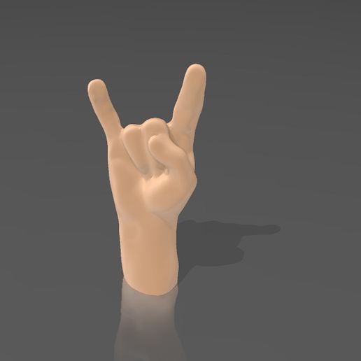 Man hand - Rock 3D model