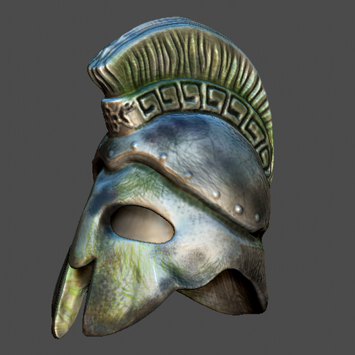 SPARTA OLD HELMET 3D model