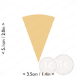 1-9_of_pie~2in-cm-inch-cookie.png Slice (1∕9) of Pie Cookie Cutter 2in / 5.1cm