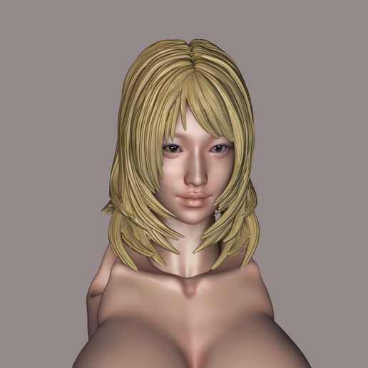 1/12 Japanese Female Head – Custom Action Figure Head + Alternate Ahegao Face