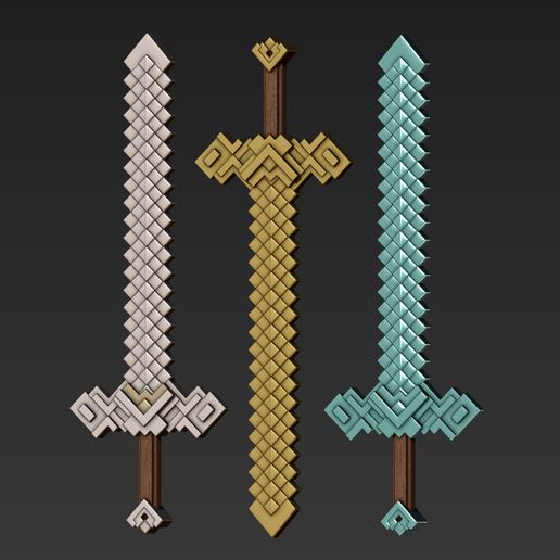 plantilla de espada de hierro minecraft