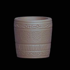 Vase-pot.png Fancy Decorative Pot Conga   (Vase Mode Included) Digital STL File