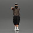3DG-0002.jpg gangster homie in mask walking and holding gun sideways