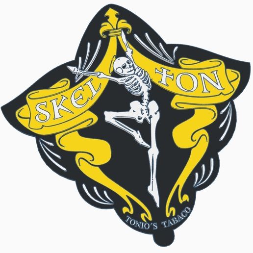 Cigar brand Skelton logo 3D model