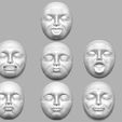 P.jpg Modern Face Sculpture Wall Art N 1