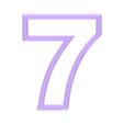7.stl Neon Led Doppelnummern
