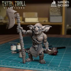 09.jpg STL file Goblin Raiders 09 - [Pre-Supported]・3D printable model to download, TytanTroll_Miniatures