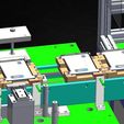 000010.jpg Automatic Li-Battery Mobile Battery Sticker Labeling Machine 3D CAD Model