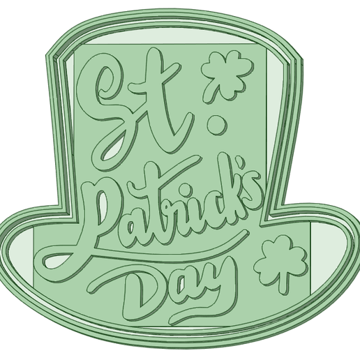 St. Patrick's Day cookie cutter hat