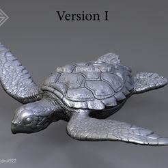 SeaTurtle01.jpg STL-Datei Meeresschildkröte・Modell zum Herunterladen und 3D-Drucken