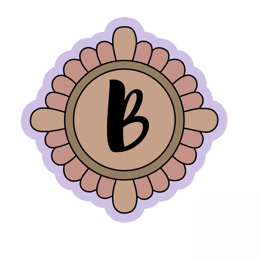 Custom Letter Frame Cookie Cutter STL – Alphabet Plaque 3D Print File