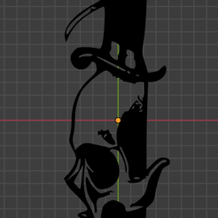 Screenshot_12.png Fichier STL Art mural du couteau en forme de crâne・Idée pour impression 3D à télécharger