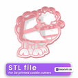 Sheep-cookie-cutter.png Sheep Farm STL File - Animals of the Farm Cookie Cutter