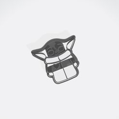 BabyYoda.jpg STL file Baby Yoda Grogu - Cookie Cutter・3D printing model to download