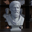 27Avicenna_frame10_1resin.png Avicenna Bust – Sculpture 3D Printable STL File