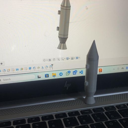 🚀 MINI ROCKET ASSEMBLY・ STL File for 3D printing・Cults