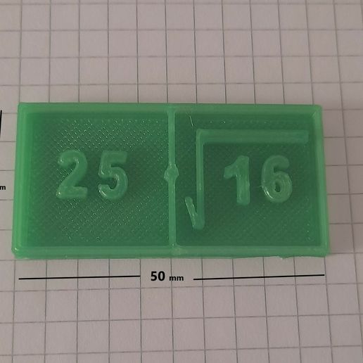 MATHEMATIC DOMINO GAME: 1 Square Roots