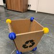 IMG_0157.jpeg wastebasket Wastepaper basket - recycled paper - 3D printing