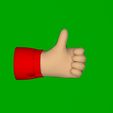 thumb-up.jpg 3d cartoon hand illustration thumb up