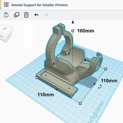 DremelBase.jpg Dremel 200 Base for Smaller 3D Printers