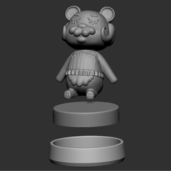 Raw.png Fichier OBJ Figurine Beardo de Animal Crossing・Design imprimable en 3D à télécharger, anthonytran3d