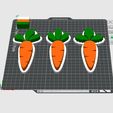 CARROT-SET-3.jpg encantador Set de Decoración de Pascua Zanahoria - 3 pack (permiten imanes)