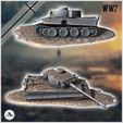 2.jpg Destroyed German Panzer VI Tiger I Ausf. E tank carcass in debris (4) - Germany Eastern Western Front Normandy Stalingrad Berlin Bulge WWII