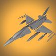 F16-72_Render-02.jpg F-16 Fighting Falcon Scale 1:72 Printable Stl Files