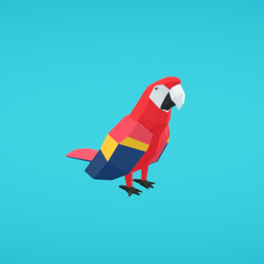 Parrot 3D model preview