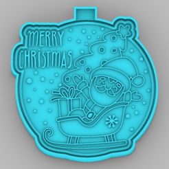 Santa-Claus-merry-christmas_1.jpg Santa Claus merry christmas - freshie mold - silicone mold box