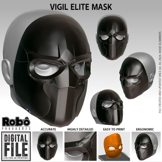 VIGIL-ELITE-MASK-RAIBOW-SIX-SIEGE-MASK-STL-R6S-CAPA.jpg Vigil Elite Maske - Raibow Six Siege Operator - STL Modell 3D Druck Datei